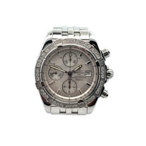 Breitling Chronomat Evolution A13356 MOP Dial and Factory Diamond Bezel