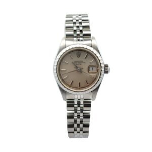 Rolex Oyster Perpetual Date 26MM 69240 Silver SS Ladies Watch JUBILEE BAND