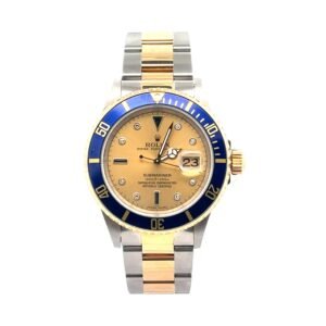 Rolex Submariner Date 16613SG 40MM Original Champagne Diamond Dial