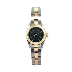 ROLEX Ladies Oyster Perpetual 67193 Gray Dial 18K Yellow Gold Stainless Steel