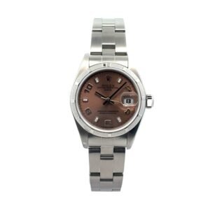 Rolex Oyster Perpetual Lady Date 79190 Automatic Steel 26mm Salmon Dial