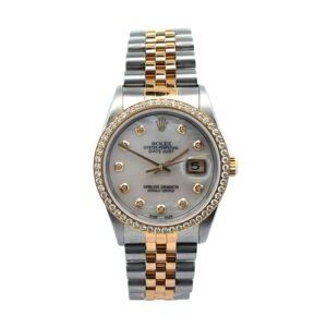 Rolex Datejust 16203 36mm Two-Tone Custom MOP Diamond Dial & Custom Diamond Bezel Jubilee Band
