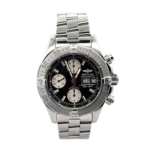 Breitling Superocean Chronograph II A13340 42MM Black Dial Stainless Steel Bracelet
