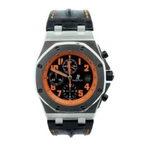 Ademar's Piguet Royal Oak Offshore Chronograph 42mm 26170ST.OO.D101CR.01 Black Orange w/ Arabic hour markers