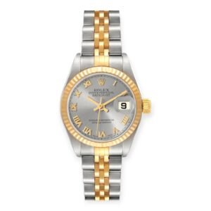 Rolex Lady-Datejust Stainless Steel Yellow Gold Ivory Dial 69173 26mm