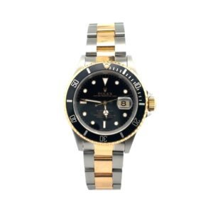 Rolex Submariner Date 40mm 16613 Two Tone Oyster Band Black Dial