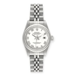 Rolex Datejust 26MM 79174 Steel White Gold Roman Numeral Ladies Watch