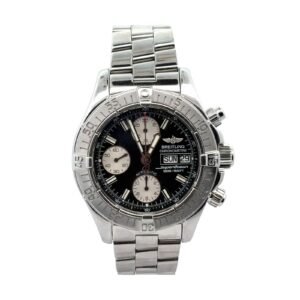 Breitling Superocean Chronograph II A13340 42MM Black Dial Stainless Steel Bracelet