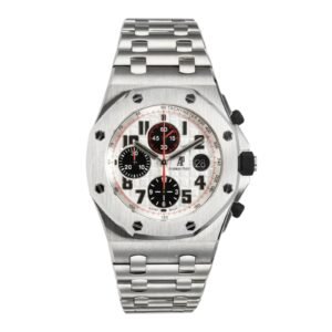 Ademar's Piguet Royal Oak Offshore Chronograph 26170ST.OO.D091CR.01 White Dial Black Numerals 42mm