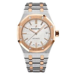 Ademar's Piguet Royal Oak Self-winding 37mm Two Tone Ivory RG Index Dial 15450SR.OO.1256SR.01