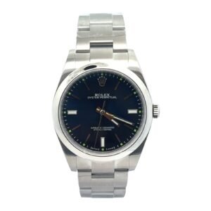 Rolex Oyster Perpetual 39mm Steel Blue Dial Watch 114300