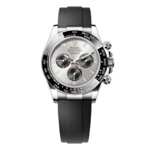Rolex Cosmograph Daytona 116519LN 40mm White Gold with Black Ceramic Bezel & Oysterflex Rubber Strap