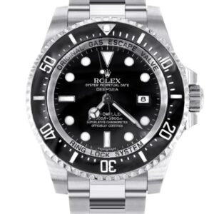 Rolex Sea-Dweller Deepsea 116660 Steel 44mm Black Ceramic Dive Watch Black Dial Oyster Band