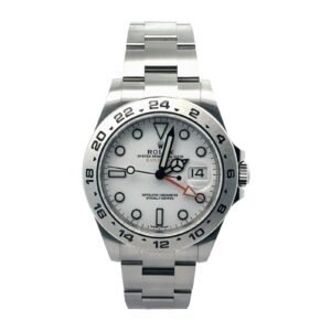 Rolex Explorer II  42mm 216570 Stainless Steel White Dial Orange Hand Oyster Band