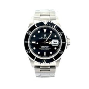 Rolex Submariner Date 40mm Stainless Steel Black Ceramic Bezel Black Dial 16610