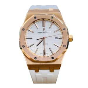 Ademar's Piguet Royal Oak Self-winding 15400OR.OO.D088CR.01 41mm RG Rubber Band Cream Index Dial