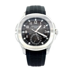Patek Philippe Aquanaut 5164A-001 40.8mm Black Dial with Black Strap