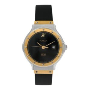 Hublot Classic Mdm Lady 1401.100.2 Black Dial YG Bezel  30mm