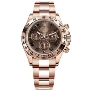 Rolex Daytona Pre-Owned Rose Gold Daytona 116505 Chocolate Dial