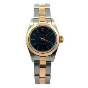 Rolex Oyster Perpetual 67183 24mm Two-Tone Oyster Band Blue dial