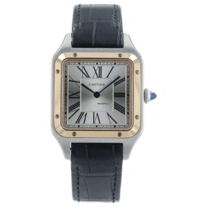 Cartier Santos Dumont Silver Dial Steel and Gold 31mm Quartz Watch W2SA0011 4240