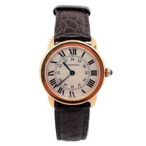 Cartier Ronde Solo de Cartier W6701007 3600 29mm Silver Dial 18k Rose Gold Ladies Watch