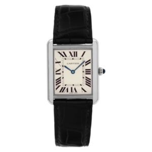 Cartier Tank Solo ref. W5200003 3169 Silver dial 27mm X 35mm
