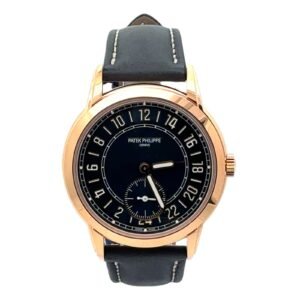 Patek Philippe Calatrava 24-Hour Travel Time Rose Gold Watch 5224R-001 42mm