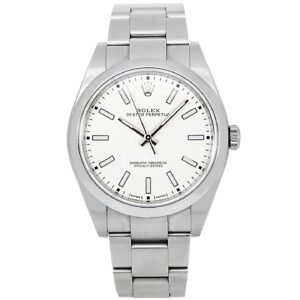 Rolex Oyster Perpetual 34mm 114200 White Index Dial Auto Unisex Watch