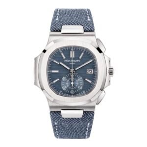 Patek Philippe Nautilus 5980/60G-001 18K White Gold Blue-gray Dial 40 mm