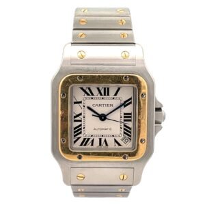 Cartier Two-Tone Santos Date Galbee Automatic W20099C4 2823 XL