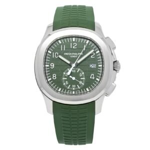 Patek Philippe Aquanaut 5968G-010 Khaki Green Dial Chronograph White Gold 42.2mm