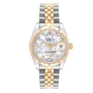 Rolex Datejust 31mm Steel/YG Watch 178343 Silver Diamond dial & YG Diamond Bezel