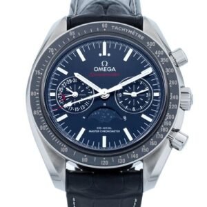 OMEGA Speed master Monophase Blue 304.33.44.52.03.001 Box & Papers 44.25mm