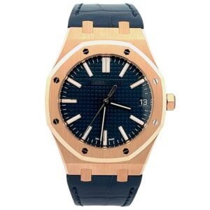 Audemars Piguet Royal Oak Selfwinding 15510OR.OO.1320OR.01 41mm Blue Dial Leather Band