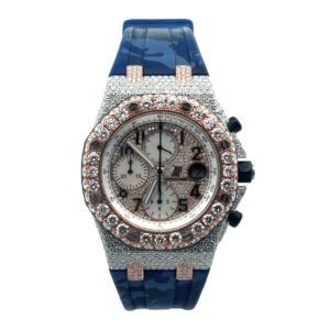 Ademar's Piguet Royal Oak Offshore Chronograph Volcano Blue Rubber Bracelet Ref. 26170ST.OO.D101CR.01 42mm
