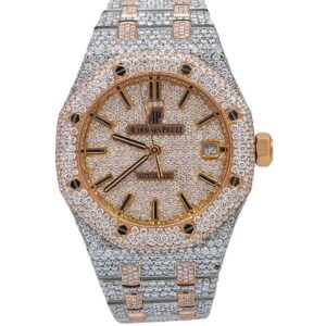 Ademar's Piguet Royal Oak Self-winding 15400ST.OO.1220ST.01 Custom Iced Out Watch