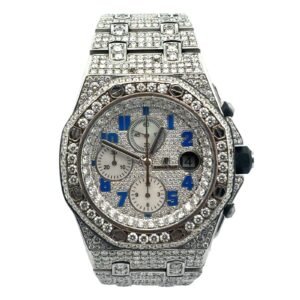 Ademar's Piguet Royal Oak Offshore 25940SK.OO.D002CA.01 41mm Custom set with diamonds Dial, Bezel, Case & Band